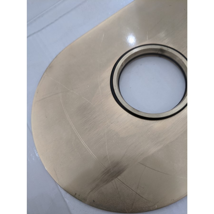 Grade A2 - Brushed Brass Concealed Mixer Shower with Wall Mounted Head & Handset - Arissa