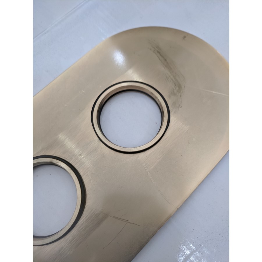 Grade A2 - Brushed Brass Concealed Mixer Shower with Wall Mounted Head & Handset - Arissa