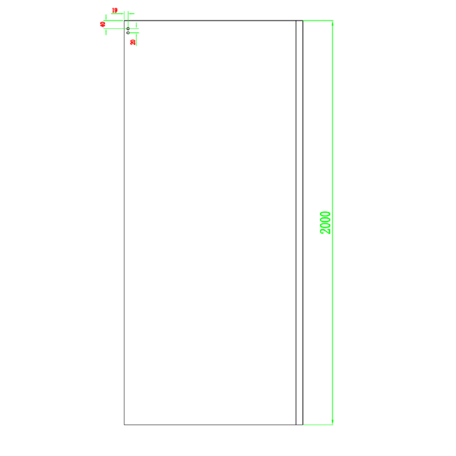 Grade A2 - 1000x800mm Frameless Rectangular Sliding Shower Enclosure with Shower Tray - Aquila
