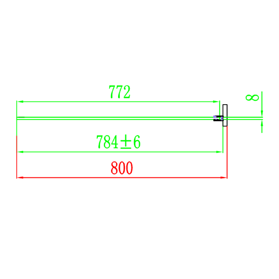 Grade A2 - 1000x800mm Frameless Rectangular Sliding Shower Enclosure with Shower Tray - Aquila