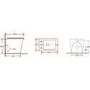 Grade A1 - Back To Wall Rimless Toilet with Soft Close Seat - Boston