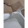Grade A2 - 1100mm Grey Toilet and Sink Unit Left Hand with Round Toilet and Chrome Fittings - Bali