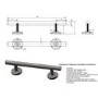 1200 x 1200mm Foldable Accessible Shower Enclosure with Chrome Grab Rails –  Mobility-Friendly Design