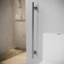 1200 x 1200mm Foldable Accessible Shower Enclosure with Chrome Grab Rails –  Mobility-Friendly Design