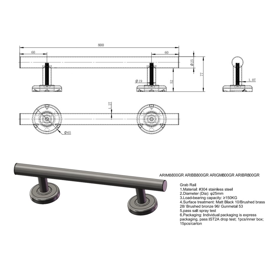 1200 x 1200mm Foldable Accessible Shower Enclosure with Chrome Grab Rails –  Mobility-Friendly Design