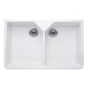 Double Bowl White Ceramic Kitchen Sink - Taylor &amp; Moore Ada