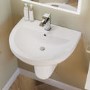 Modern Semi Pedestal Basin 550mm - Addison
