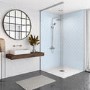 Blue Acrylic Wall Panel 2440mm h x 1220mm w- Mermaid