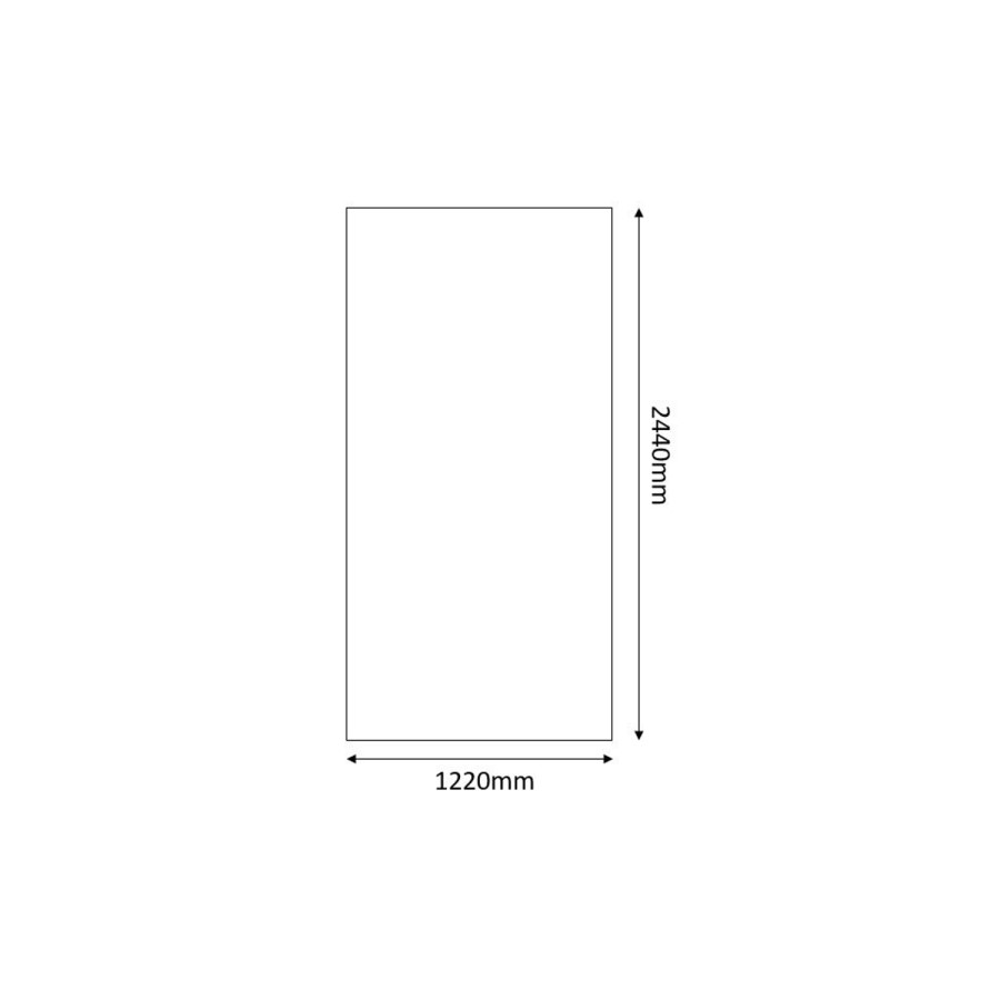 Blue Acrylic Wall Panel 2440mm h x 1220mm w- Mermaid