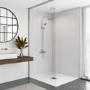White Mosaics Acrylic Wall Panel 2440mm h x 1220mm w- Marmaid