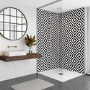 Black Diamond Acrylic Wall Panel 2440mm h x 1220mm w- Mermaid