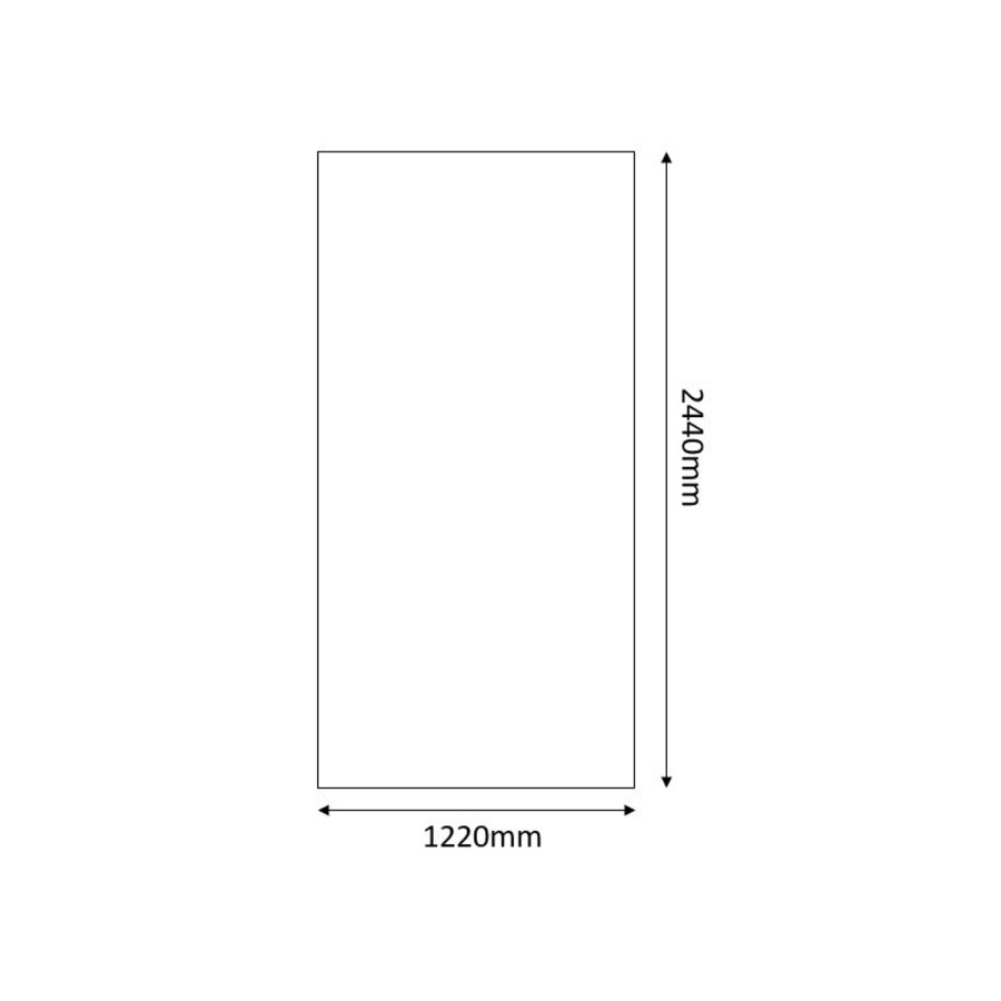 Black Diamond Acrylic Wall Panel 2440mm h x 1220mm w- Mermaid