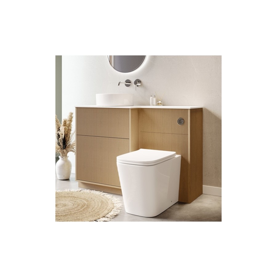 Back to Wall Rimless Toilet with Soft Close Seat - Albi