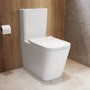 Close Coupled Rimless Closed Back Toilet with Soft Close Seat - Albi