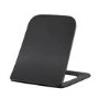 Matt Black Wall Hung Toilet with Soft Close Seat, Black Glass Sensor Flush Plate, 820mm Frame & Cistern - Albi