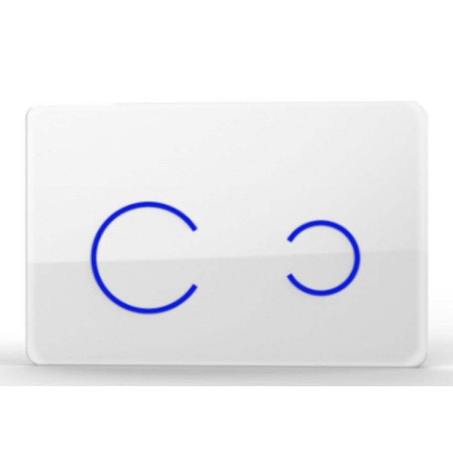 Wall Hung Rimless Toilet with Soft Close Seat, White Glass Sensor Flush Plate, 820mm Frame & Cistern – Indiana