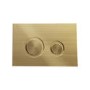 Grade A1 - Concealed Cistern with 1170mm Wall Hung Toilet Frame and Brushed Brass Mechanical Flush Plate - Zana