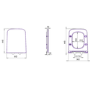 Wall Hung Toilet with Soft Close Seat, Mechanical Brushed Brass Flush Plate, 1168mm Frame & Cistern - Albi