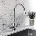 TAMDLCHR Chrome Dual Lever Monobloc Kitchen Mixer Tap - Enza Tamara
