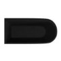 Matt Black Freestanding Shower Bath Single Ended Left Hand Corner with Brass Bath Screen 1650 x 800mm - Amaro
