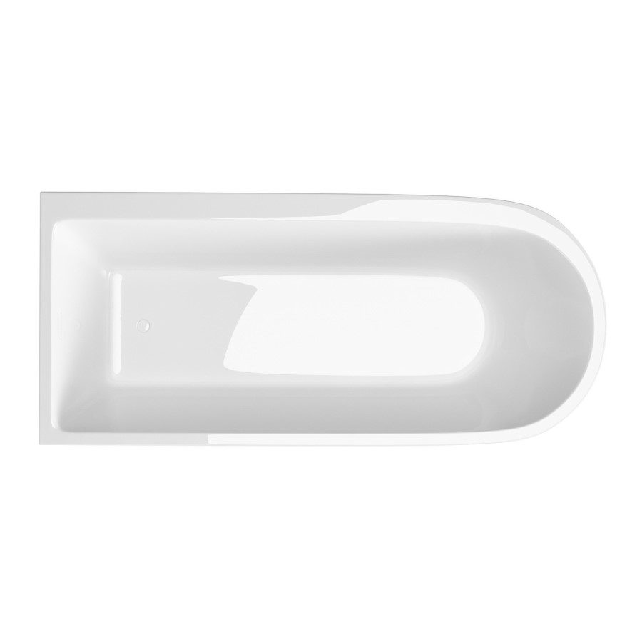 Freestanding Single Ended Left Hand Corner Bath 1800 x 800mm - Amaro