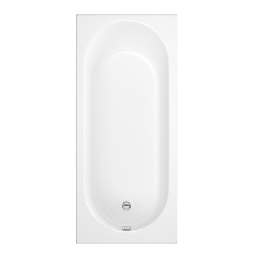 Freestanding Shower Bath Single Ended Right Hand Corner with Black Bath Screen 1650 x 800mm - Amaro