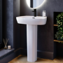 Black Freestanding Right Hand Shower Bath Suite with Toilet and Basin - Amaro