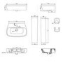 Brass Freestanding Right Hand Shower Bath Suite with Toilet and Basin - Amaro