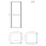 800x800mm Brushed Brass In-Fold Sliding Shower Enclosure 6mm Glass - Apollo