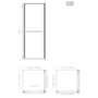 800x800mm Brushed Brass In-Fold Sliding Shower Enclosure 6mm Glass and Shower Tray - Apollo