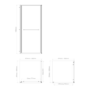 900x900mm Brushed Brass Square Sliding In-Fold Shower Enclosure 6mm Glass - Apollo