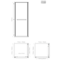 800x800mm Chrome In-Fold Sliding Shower Enclosure 6mm Glass and Low Profile Shower Tray - Apollo