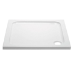 800x800mm Square Shower Tray 45mm - White Acrylic Stone Resin - Pearl