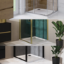 800x800mm Square Shower Tray 45mm - White Acrylic Stone Resin - Pearl