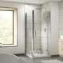 900 x 800mm Rectangular Hinged Shower Enclosure- Fiji