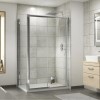 1100 x 700mm Sliding Shower Enclosure - 6mm Glass - Fiji