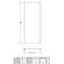 1200 x 760mm Rectangular Sliding Shower Enclosure - Fiji