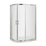 900 x 760mm Left Hand Offset Quadrant Shower Enclosure and Tray - Fiji