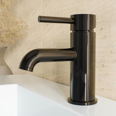Black Mono Basin Mixer Tap - Arissa
