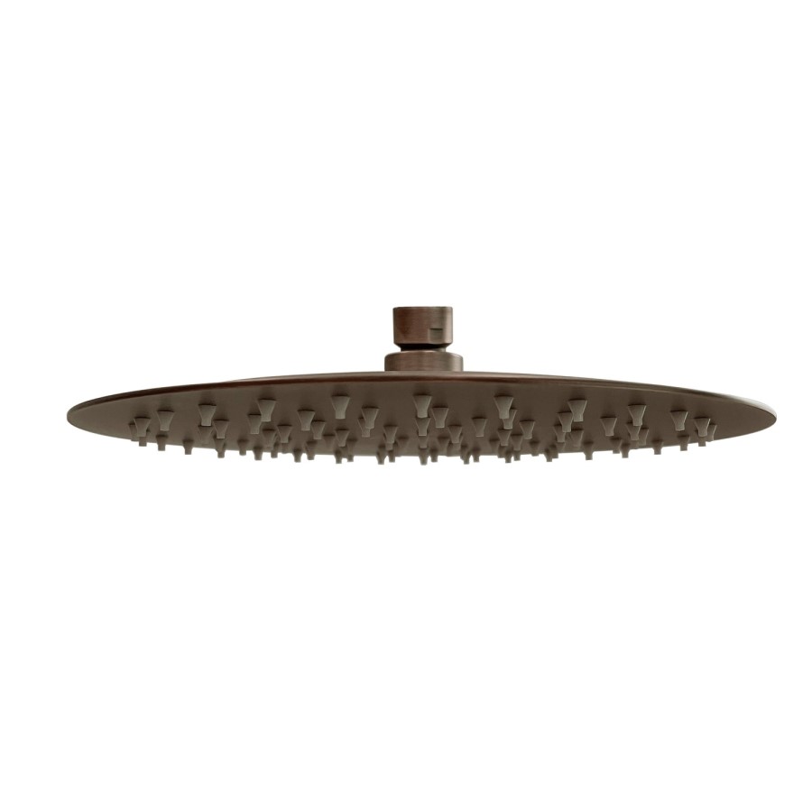 Brushed Bronze 2 Outlet Wall Mounted Thermostatic Mixer Shower Set with Hand Shower - Arissa