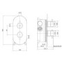 Grade A1 - Brushed Brass Single Outlet Thermostatic Mixer Shower Set with Hand Shower - Arissa