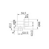 Brushed Brass Dual Outlet Wall Mounted Thermostatic Mixer Shower with Hand Shower &amp; Diverter - Arissa
