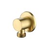 Brushed Brass Dual Outlet Wall Mounted Thermostatic Mixer Shower with Hand Shower &amp; Diverter - Arissa