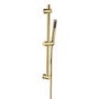 Grade A1 - Brushed Brass Thermostatic Mixer Shower  with Slider Riser Rail Kit  - Arissa