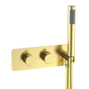 A2/ARIBB20VWH ALMOST PERFECT - Brushed Brass concealed 2 outlet with handset - Arissa