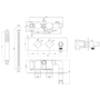 Brushed Bronze 2 Outlet Thermostatic Mixer Shower Set with Hand Shower & Bath Filler Spout – Arissa