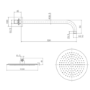 Brushed Bronze 2 Outlet Thermostatic Mixer Shower Set with Hand Shower & Overhead Shower  – Arissa