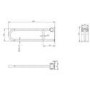 Black Bathroom Grab Rails Set of 6 - Arissa