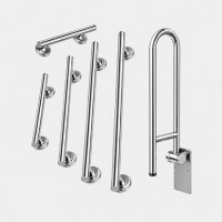 Chrome Bathroom Grab Rails Set of 6 - Arissa