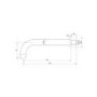 Chrome 3 Outlet  Wall Mounted Thermostatic Mixer Shower Set With Hand Shower and Pencil Bath Filler Spout - Arissa